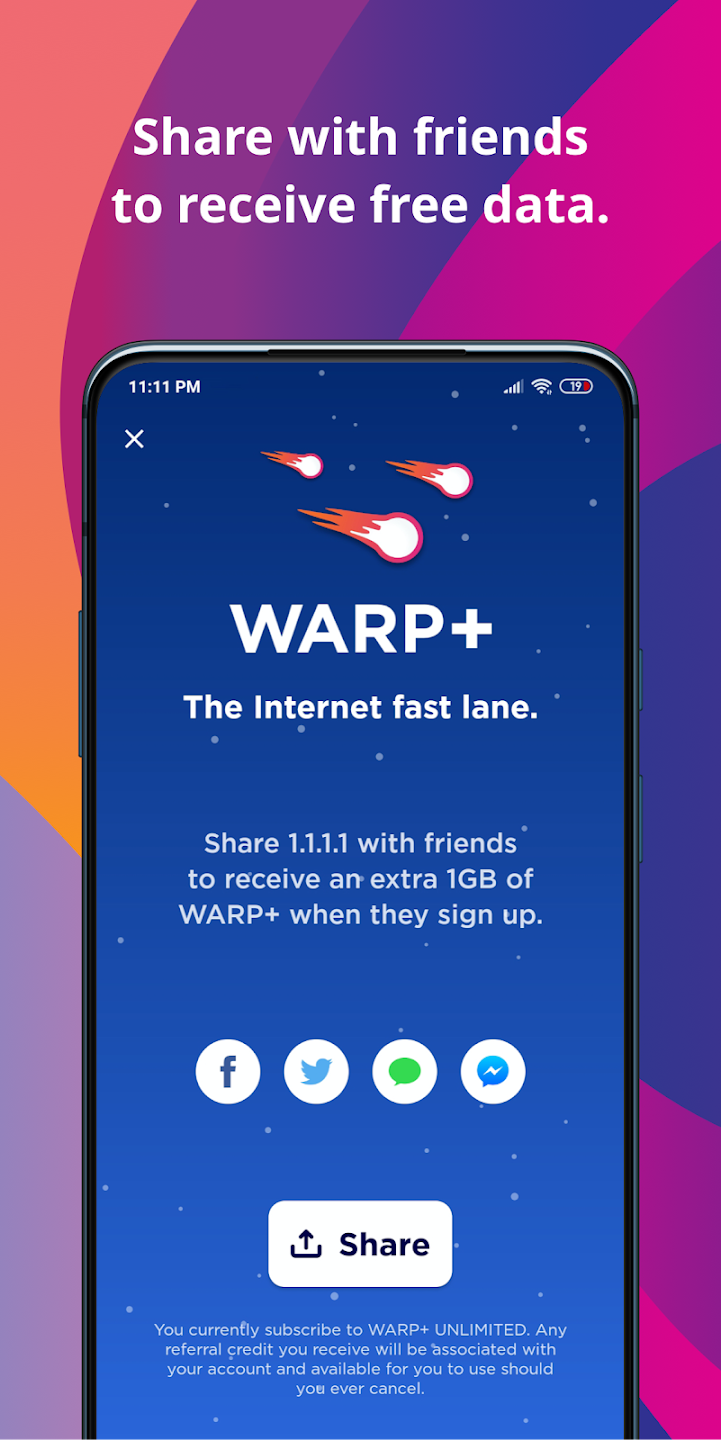 1.1.1.1 + WARP (Premium, Unlimited WARP+) screenshot 4
