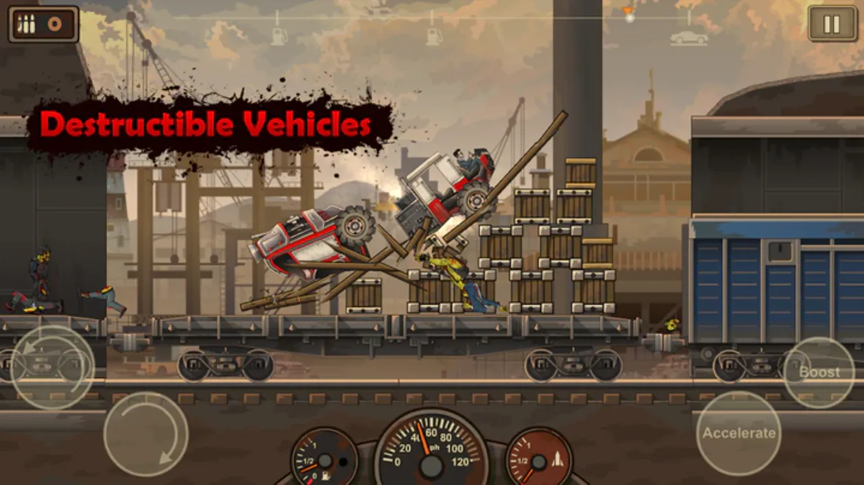 Earn to Die 2 (Unlimited Fuel & Unlocked All Car Upgrades) screenshot 2