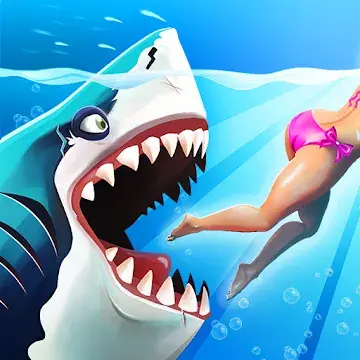 Hungry Shark World (Unlimited Sharks & Gold) Android App Icon