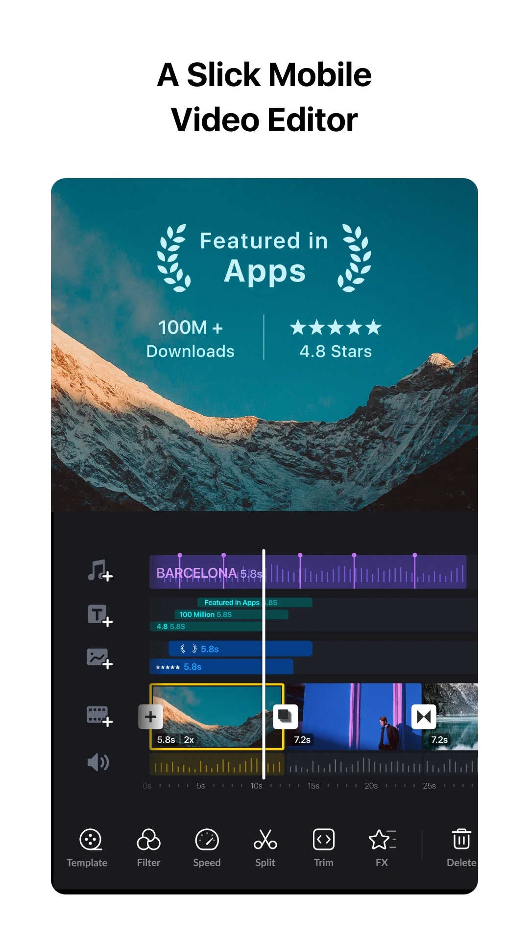 VlogNow VN Video Editor (Pro Unlocked) screenshot 1